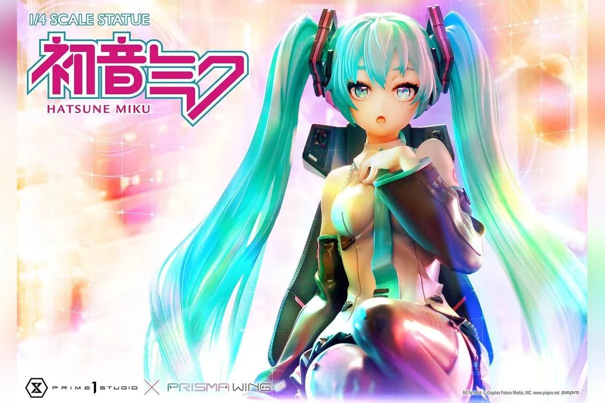 PRIME 1 STATUE × PRISMA WING "Hatsune Miku 'Art by neco'" 1/4 scale statue