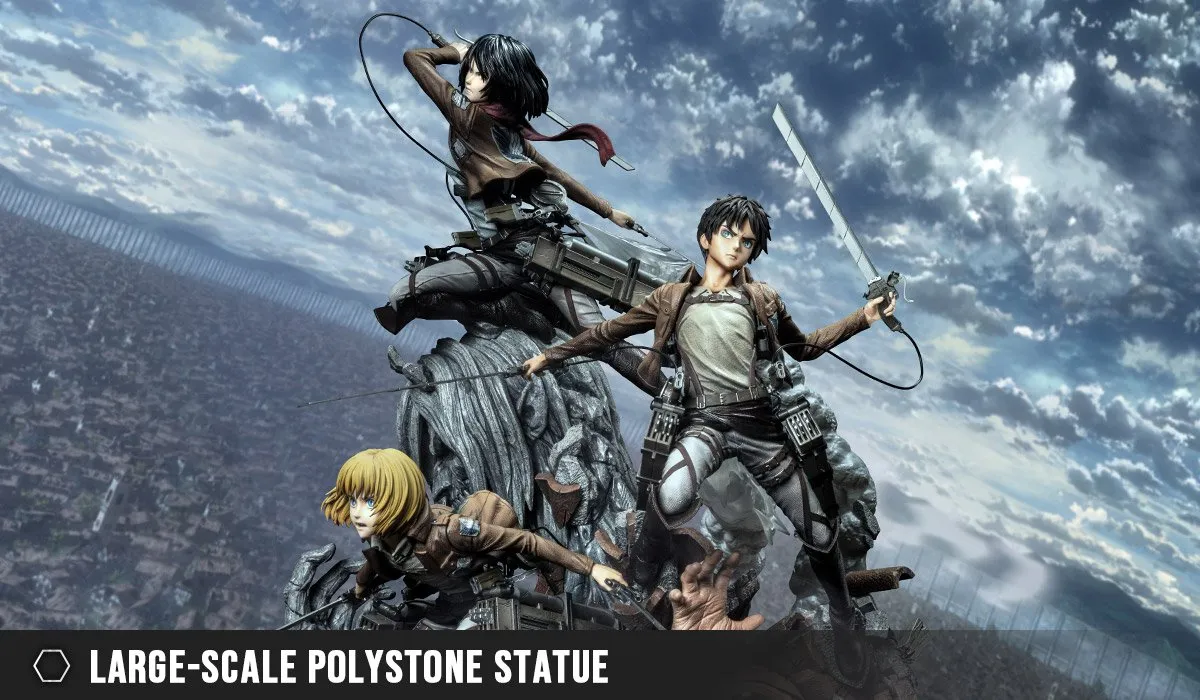 Large-scale polystone statue (Attack on Titan)